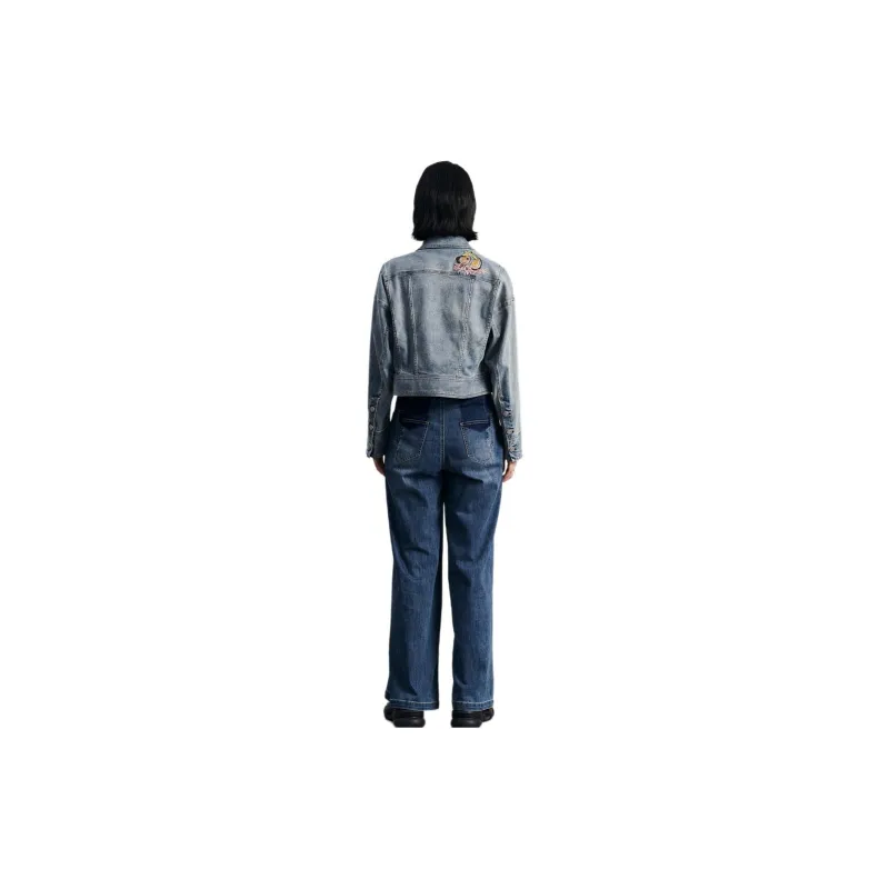 MIIDII Denim Jacket Women's Medium Blue-2