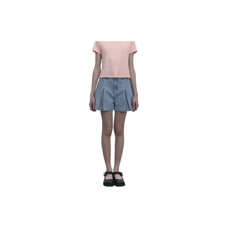 Kirsh SS24 Denim Shorts Women's Blue-1