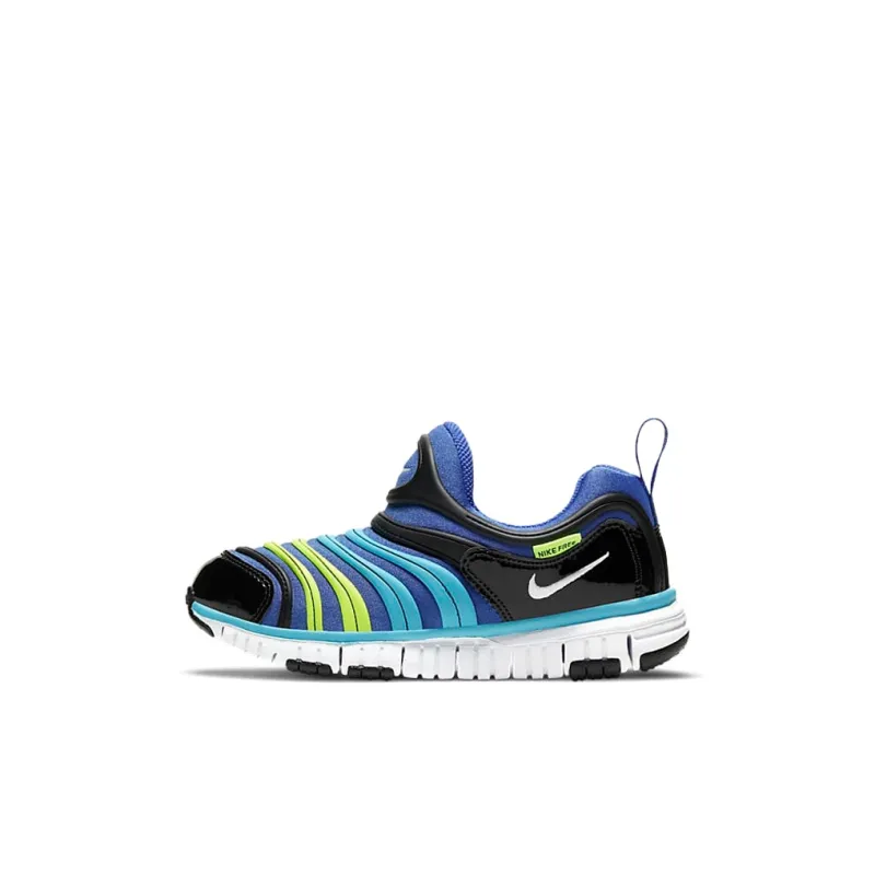 Nike Dynamo Free Low Top Sports Casual Shoes Blue Black Children Aged 3 7 Years Old-0