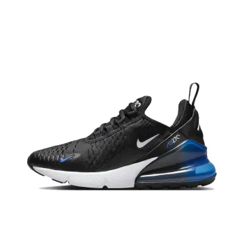 Nike Air Max 270 Anti-Slip Wear-Resistant Low-Top Kids' Running Shoes Black Blue Teenagers