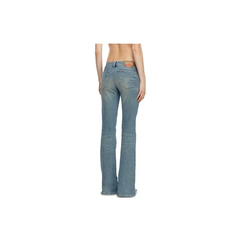 DIESEL D Hush Low Rise Slim Flared Jeans 'Blue'-4