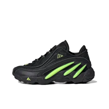 Adidas Originals Fyw 98 Shock Absorbers Low Top Kids Lifestyle Shoes Black Green Teenagers