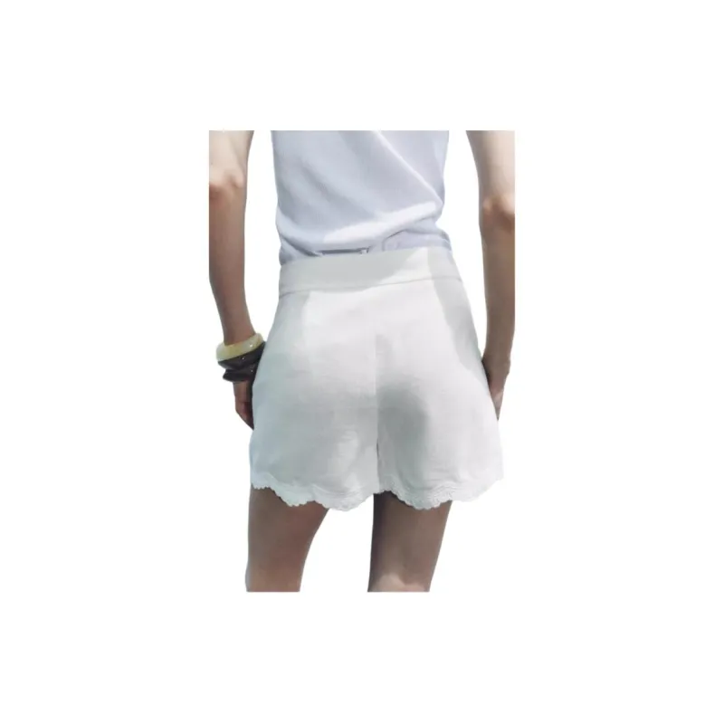 ZARA Casual Shorts Women's White-3