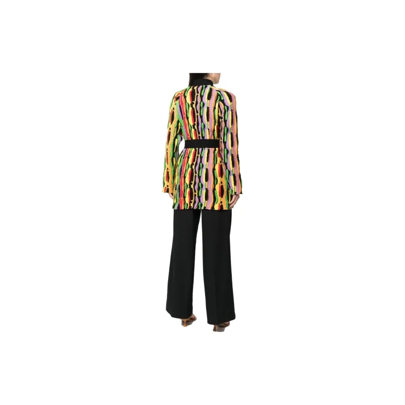 MSGM Belted Waist Knitted Coat-3