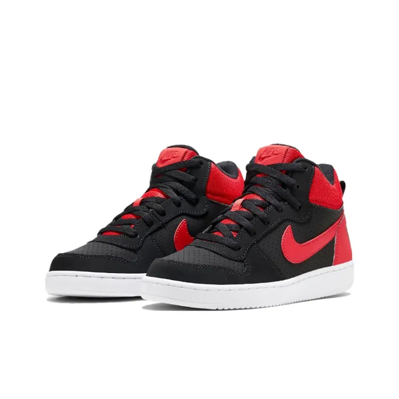 Nike Court Borough Mid Sneakers Black/Red GS-2