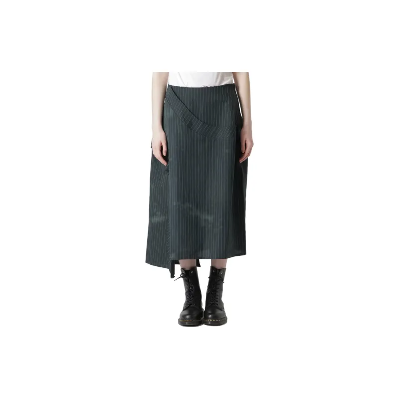 Yohji Yamamoto Casual Short Skirts Women's Blue Black-2