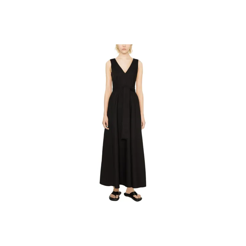 PAROSH Slip Dress Women's Black-1