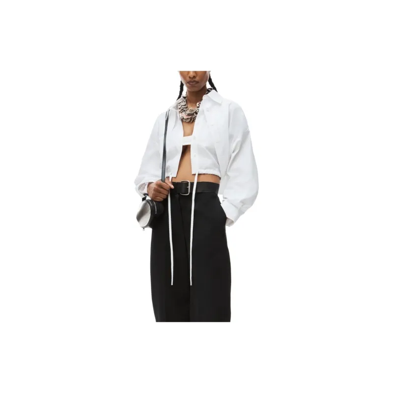 Alexander Wang Layered Long Sleeved Cropped Shirt-2