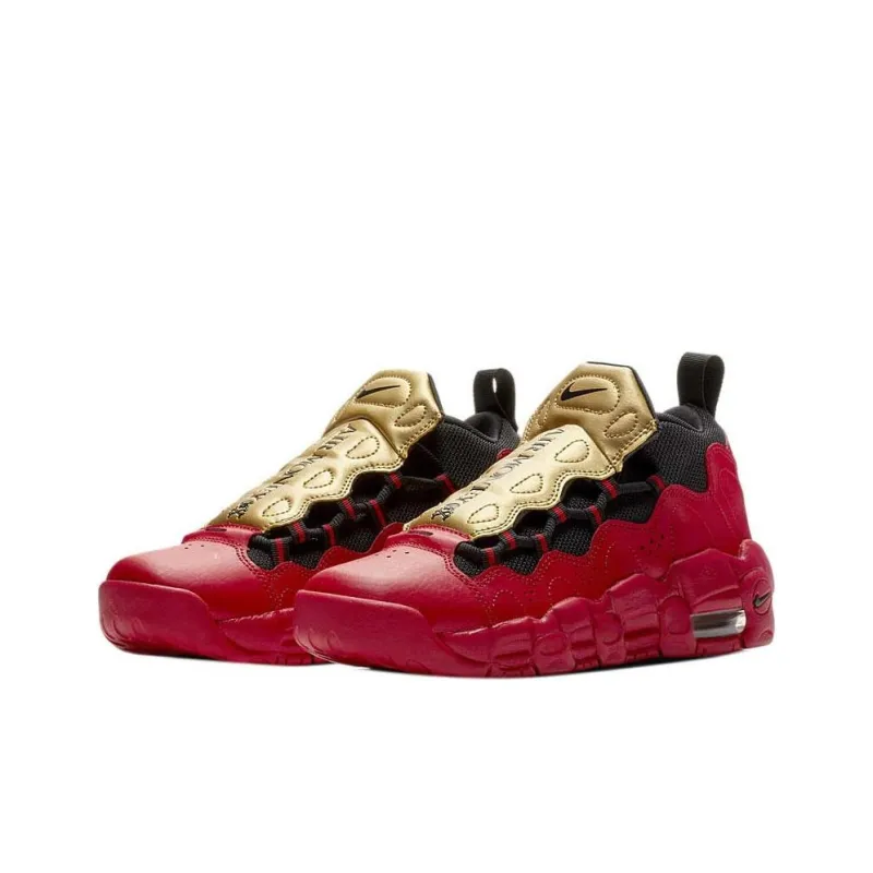Nike Air More Money University Red Metallic Gold GS-1