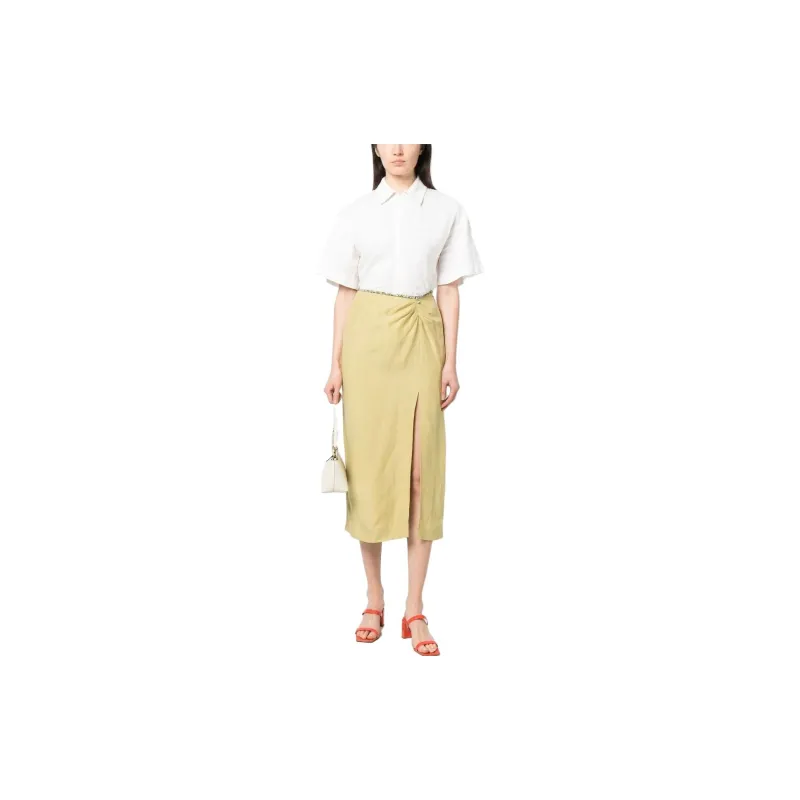 Sandro Casual Long Skirts Women's Yellow-1