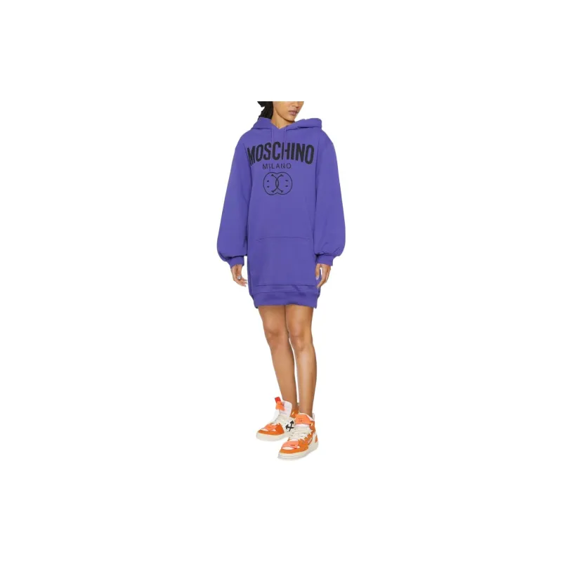 MOSCHINO Long Sleeved Dresses Women's Purple-1
