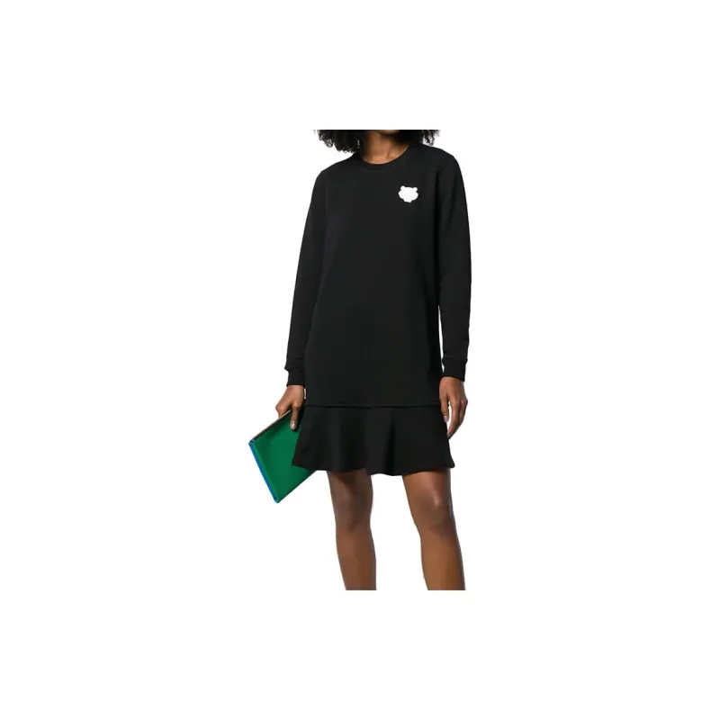 KENZO Long-Sleeved Dresses Women's Black-1