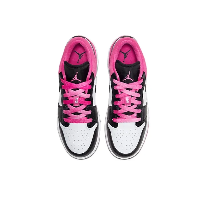 Jordan 1 Low Black Active Fuchsia GS-6