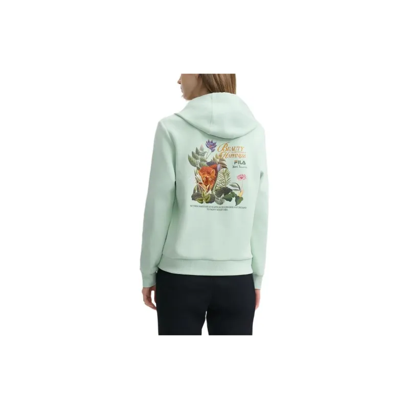 FILA x LUSUO Sweatshirt Women's Turquoise Green-2