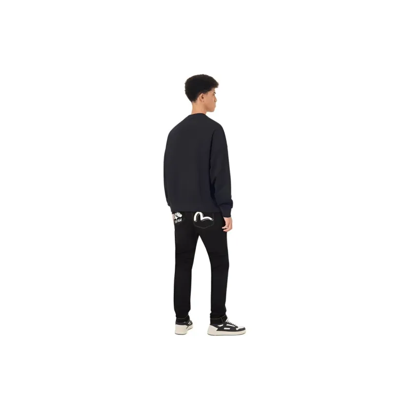 EVISU Jeans Men Denim Black-4