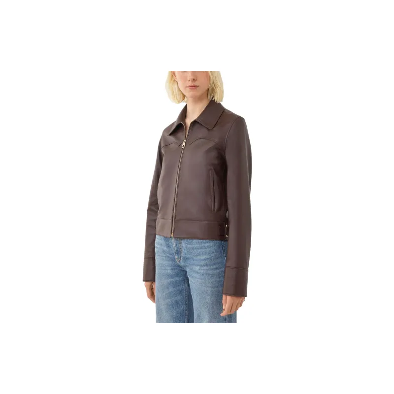 Chloé Zip-Up Leather Jacket-2