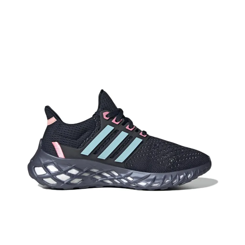 Adidas Ultraboost DNA Wear-Resistant Mid-Top Kids' Running Shoes Black Blue Teenagers-1