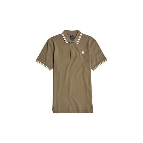 G-STAR RAW Polo Shirts Men Coffee