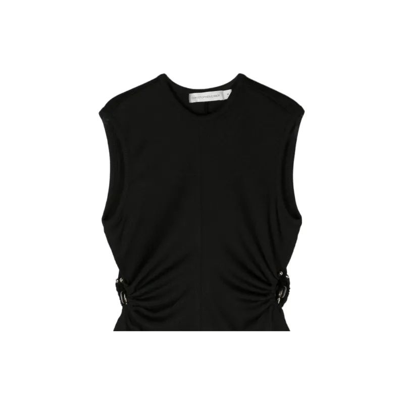 CHRISTOPHER ESBER Orbit Fran Ribbed Tank Top-2