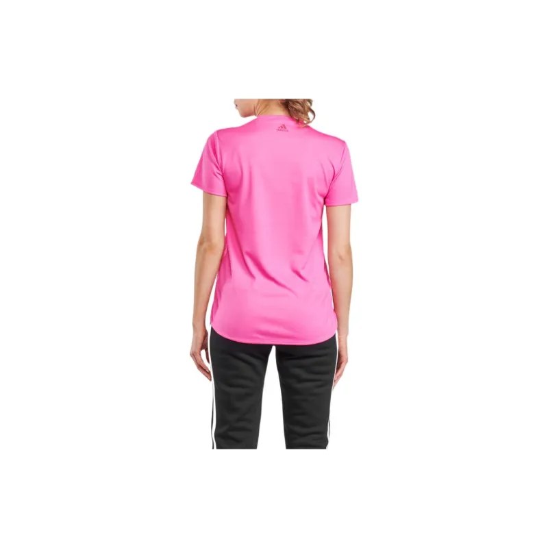 Adidas T-Shirts Women's Rose Red-2
