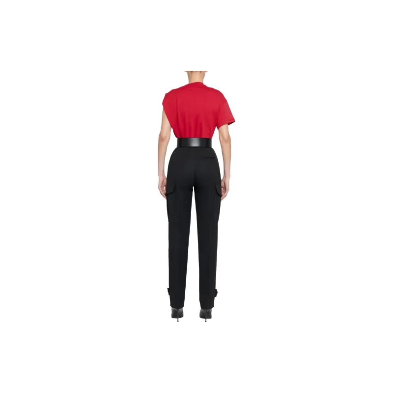 Alexander McQueen Crop Tops Women's Red-3