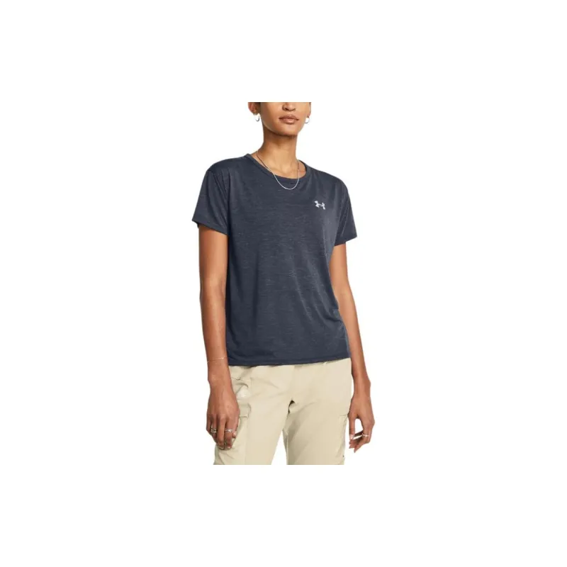 Under Armour Drop Shoulder Sleeve T Shirt Women's Downpour Gray-2
