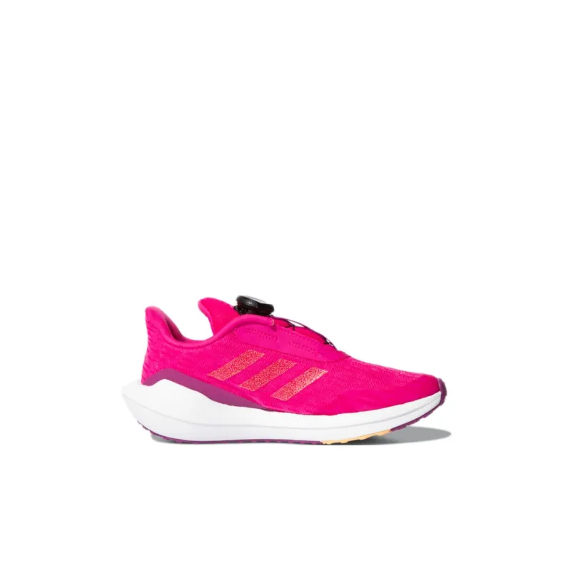 Adidas EQ21 Run Freelock K Anti-Slip And Wear-Resistant Breathable Low-Top Kids' Running Shoes Rose Red Kids'-1