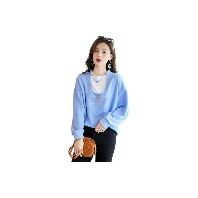 Like The Age Of Water Sweatshirt Women's Blue-1