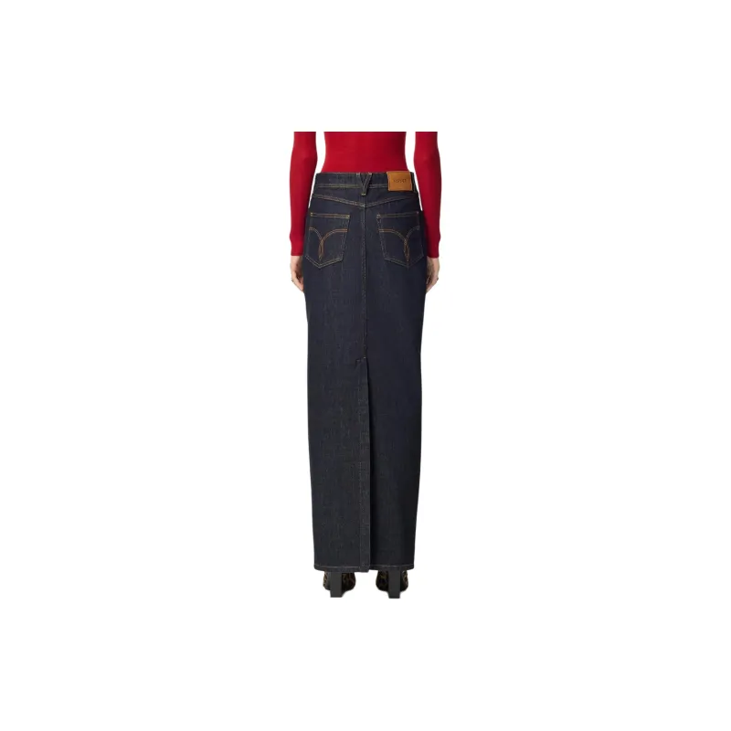 VERSACE Denim Skirt 'Dark Blue'-4