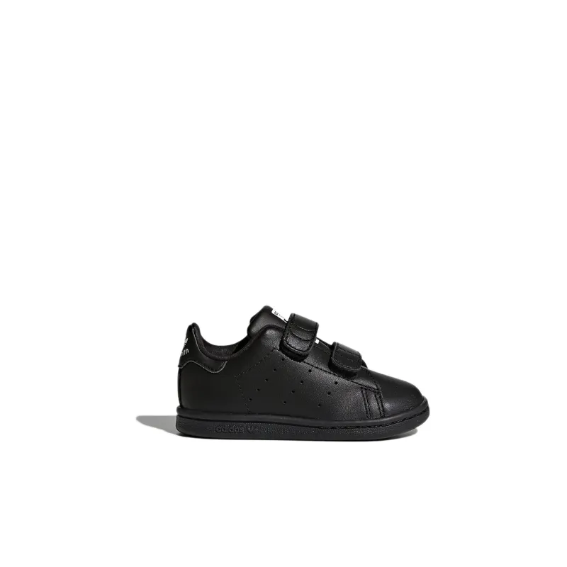 Adidas Originals STAN SMITH Wear-Resistant Low-Top Toddler Shoes Obsidian Black Infant And Toddler-1