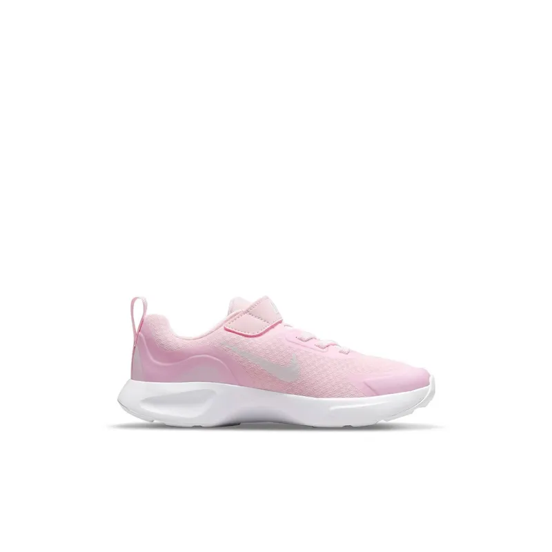 Nike Wearallday Abrasion Resistant Low Top Running Shoes Pink White Children Aged 3 7 Years Old-1