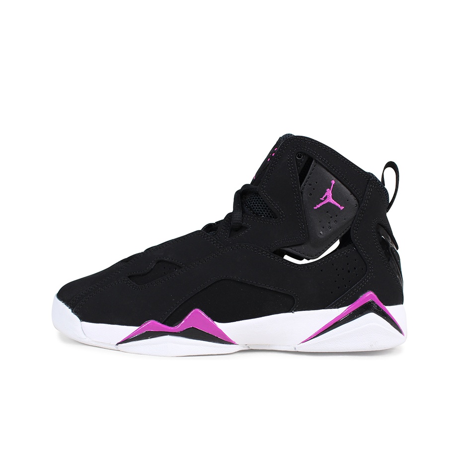 Jordan True Flight Black Fuchsia Blast White GS POIZON