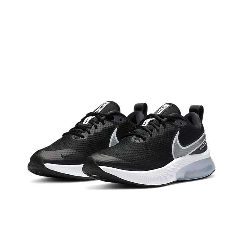 Nike Air Zoom Arcadia Breathable Low Top Kids' Running Shoes Black White Unisex-2