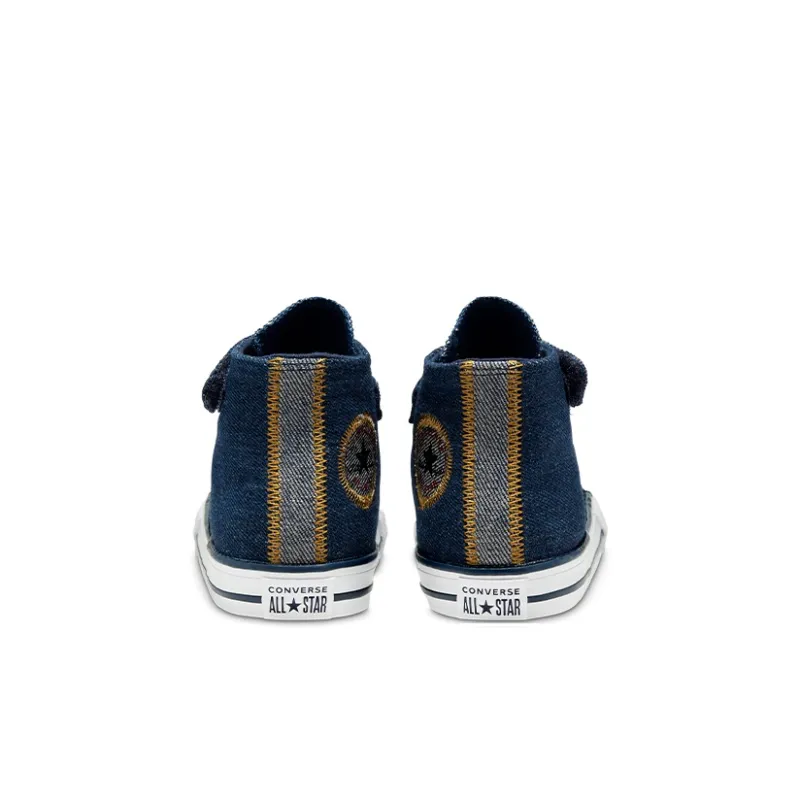 Converse All Star Series Chuck Taylor Durable Warm Toddler Shoes Obsidian Blue Infant And Toddler-4