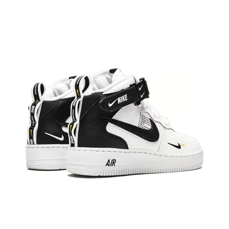 Nike Air Force 1 Mid Utility White Black GS-4
