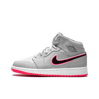 Jordan 1 Mid GS Wolf Grey Pink