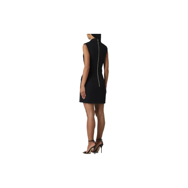 BALMAIN Sleeveless Dress Women's Black-2