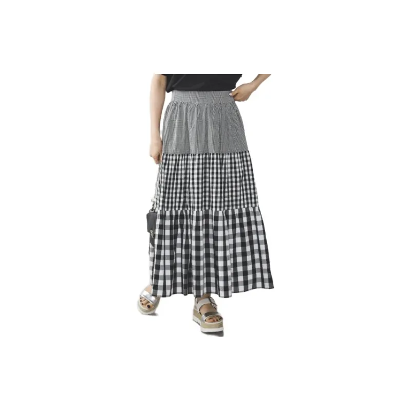 Beams Casual Long Skirts Women's Black-1