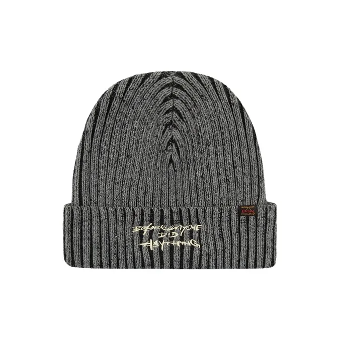 EVISU Cotton Beanies Unisex Black-0