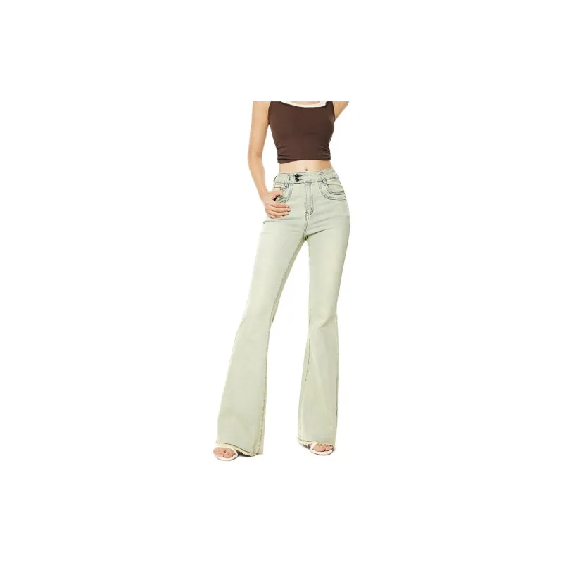 Kazakhstan Jeans Women's Nostalgic Yellow-1