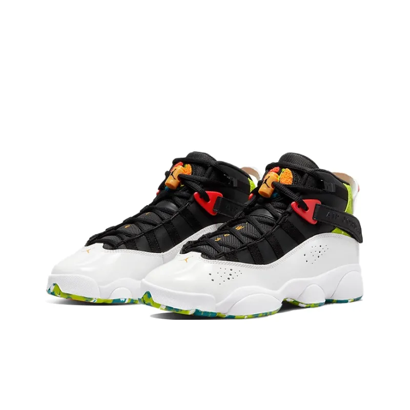 Jordan 6 Rings White Neon Green GS-2