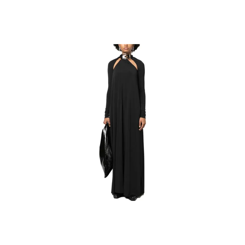 DIESEL Cut-Out High Neck Long-Sleeved Dress-2