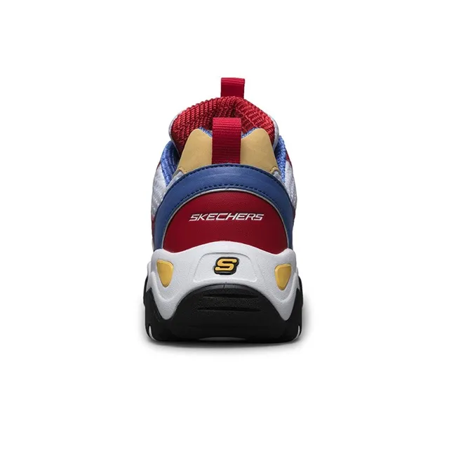 Skechers D'LITES Series Slip-Resistant Cushioning Wear-Resistant Kids Lifestyle Shoes White Multicolor Teenagers-3