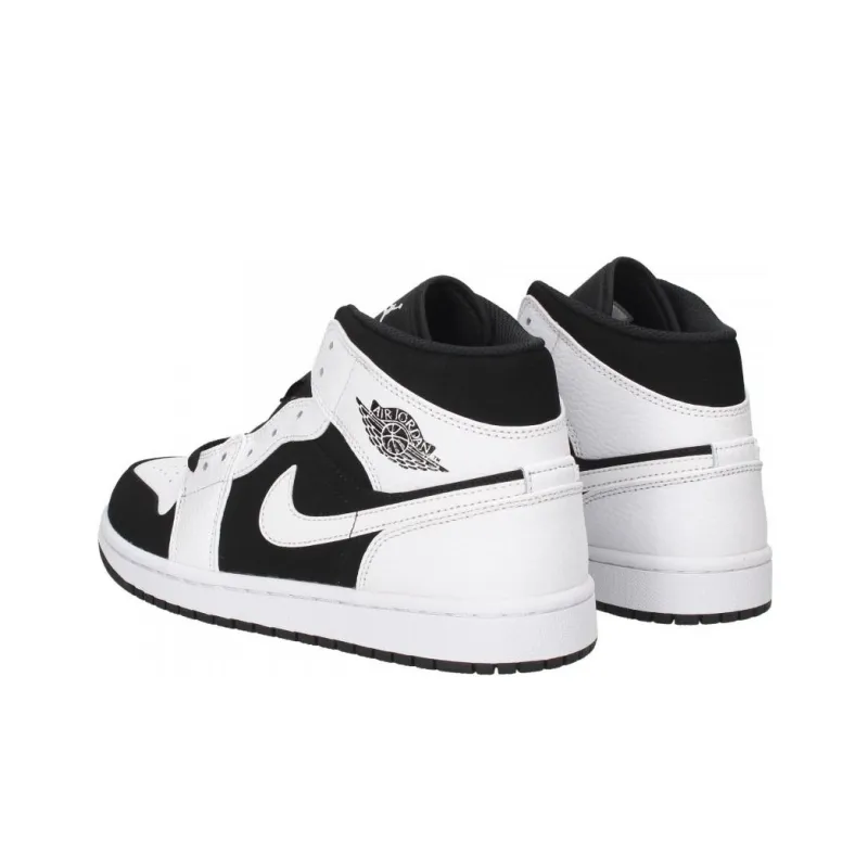 Jordan 1 Mid White Black GS-2