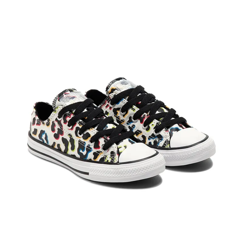 Converse Chuck Taylor All Star Anti Slip Wear Resistant Low Top Canvas Shoes Black Teenagers-2
