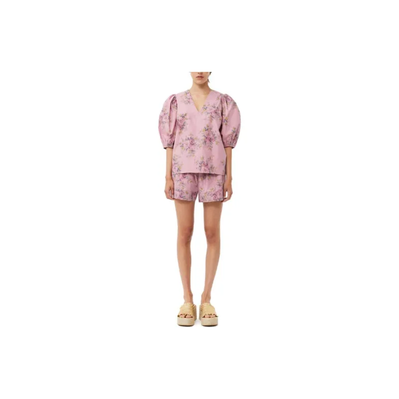 GANNI SS23 Shirt Women's Orchid Smoke Purple-1