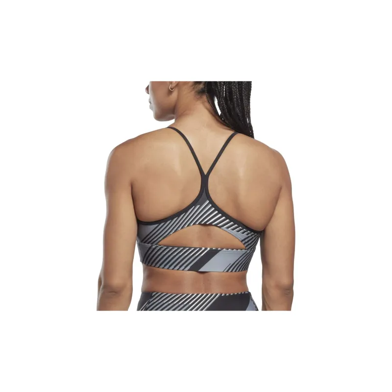 Reebok WOR TRAIN AOP BRA Sports Underwear Women's Black-5