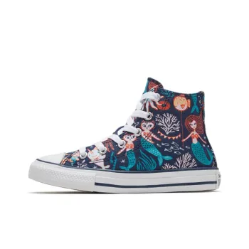 Converse Chuck Taylor All Star Slip Resistant Cushioning Wear Resistant High Top Kids Canvas Shoes Blue Teenagers