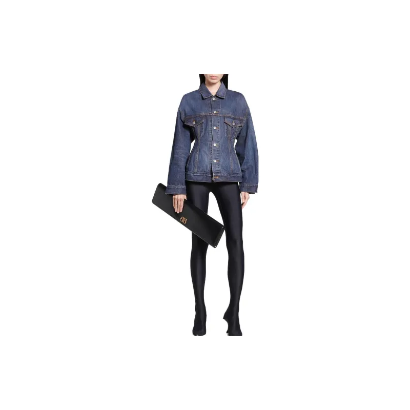 Balenciaga Hourglass Jacket 'Dark Indigo/Madder'-3