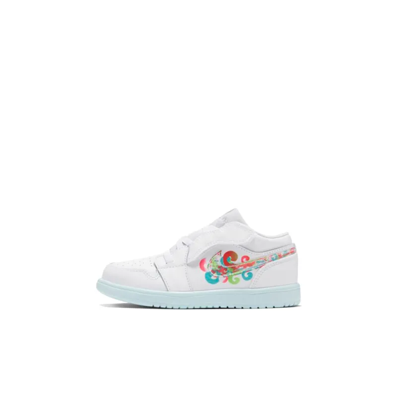 Jordan Air Jordan 1 Anti Slip And Wear Resistant Balance Low Top Basketball Toddler Shoes White Infant And Toddler-0